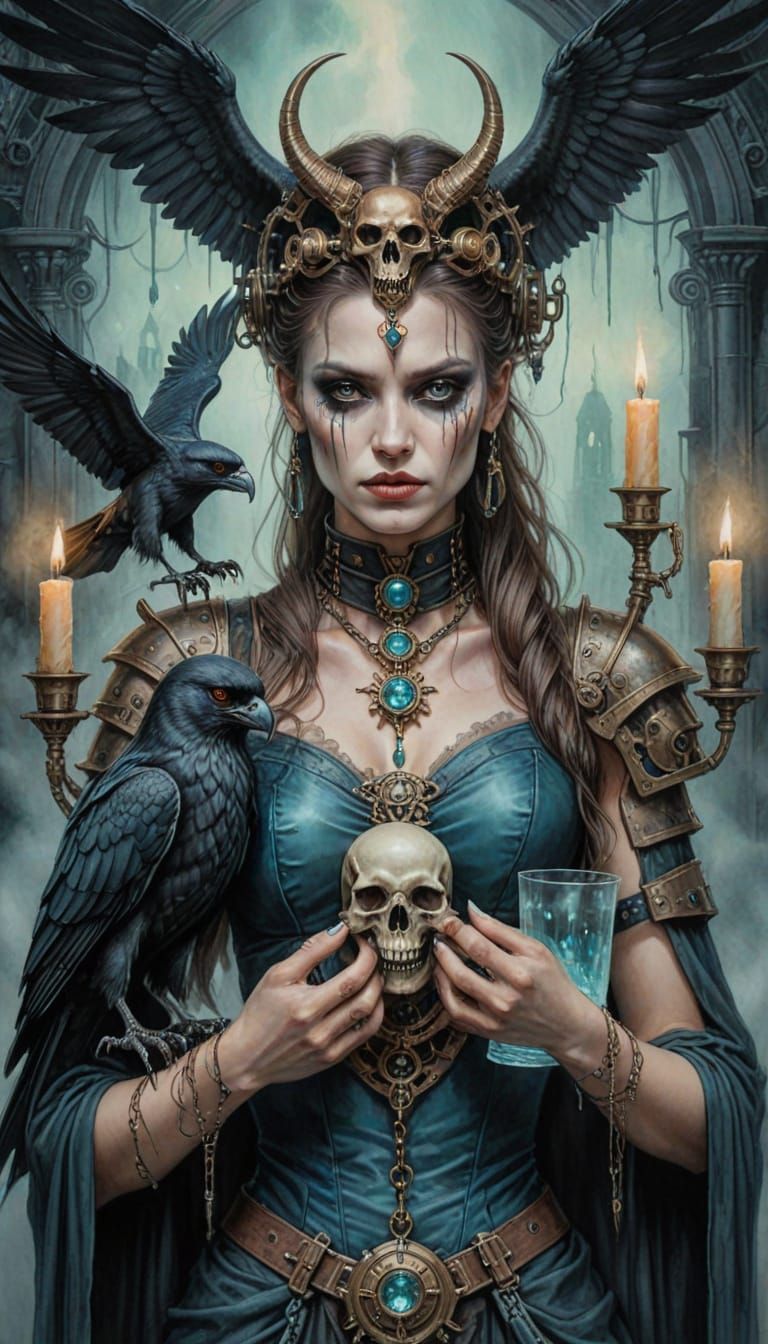 Steampunk Goddess in the Underworld