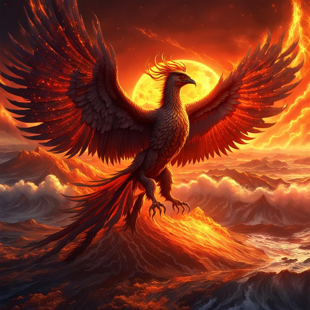 Fiery Phoenix Rising on a Burning Planet