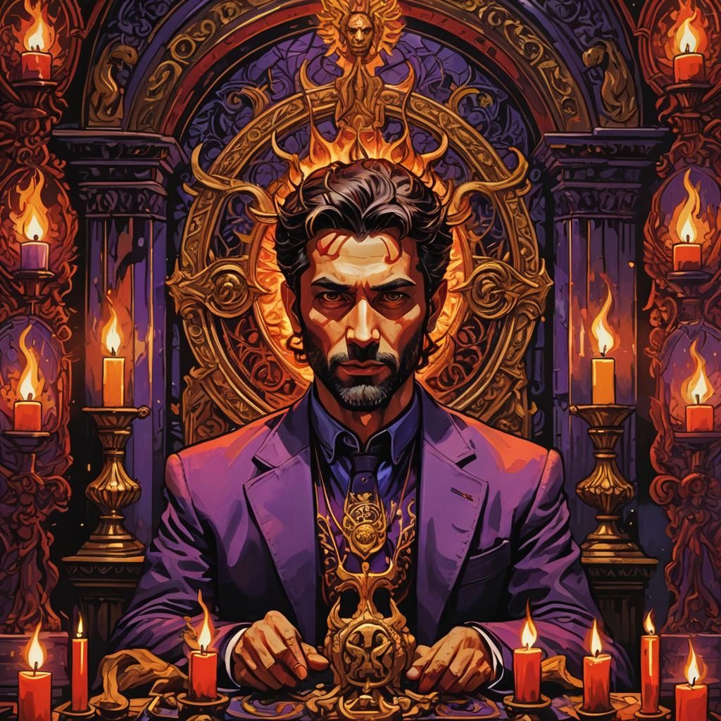 Lucifer altar piece by Egon Schiele Andy Warhol portait coll...