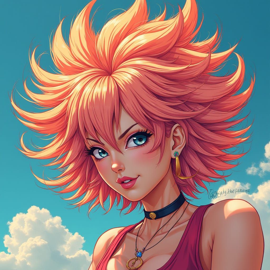 Taylor Swift in Vibrant, Anime-Inspired Hair