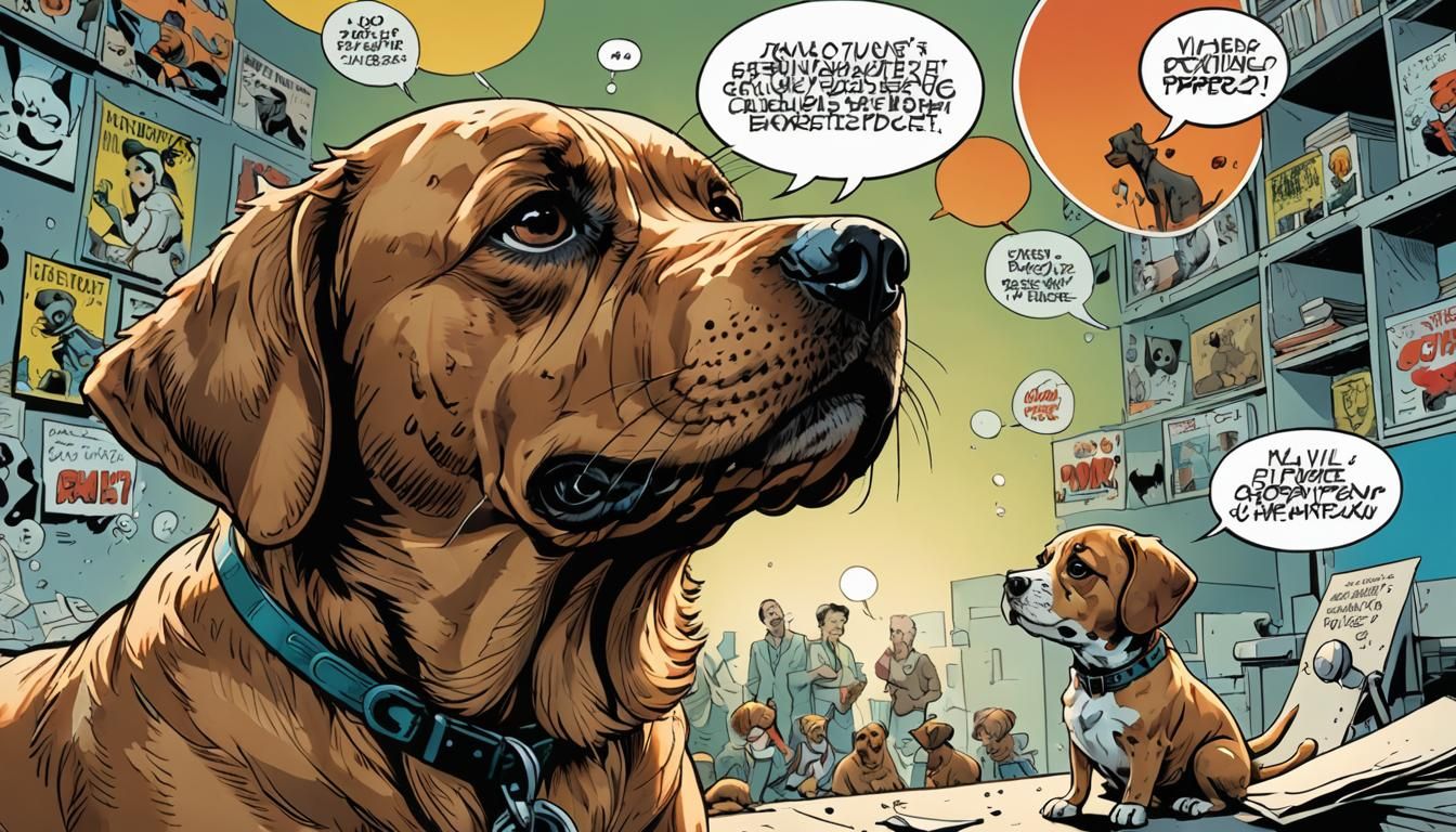 Dog's Inner Monologue: A Comic Graphic Illustration