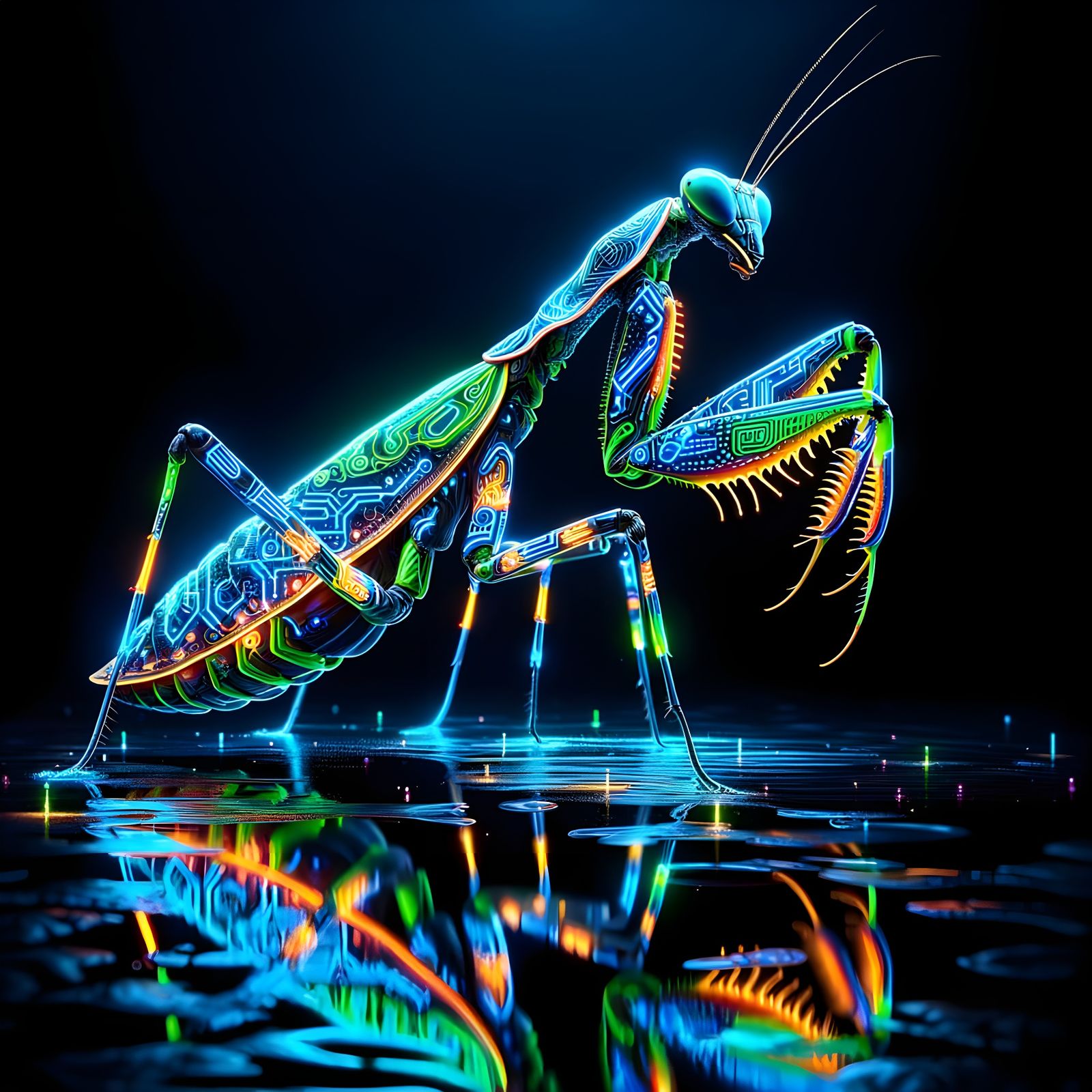 Glowing Mantis