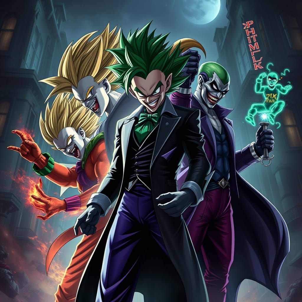 Dark Titans Unleashed: DBZ Meets Arkham's Villains in Gothic...