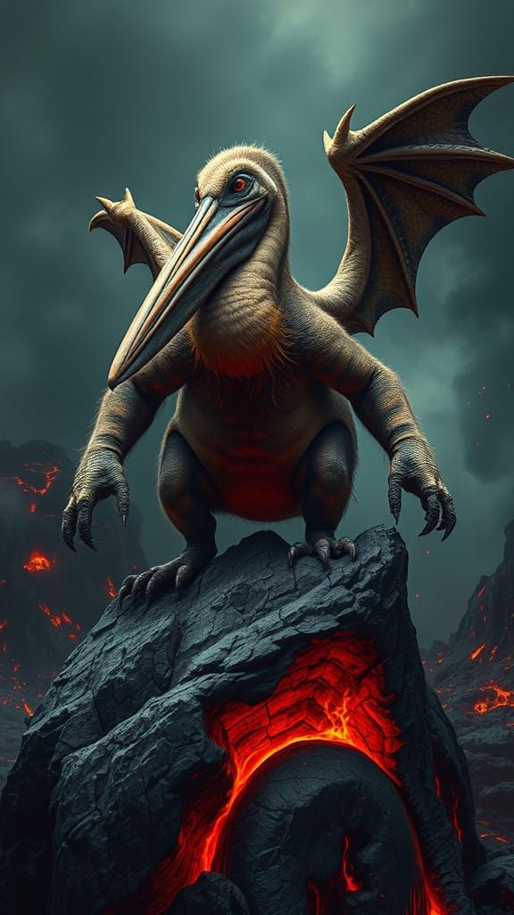 Gargantuan Pelican Hamster Hybrid Emerges from Volcanic Ruin...