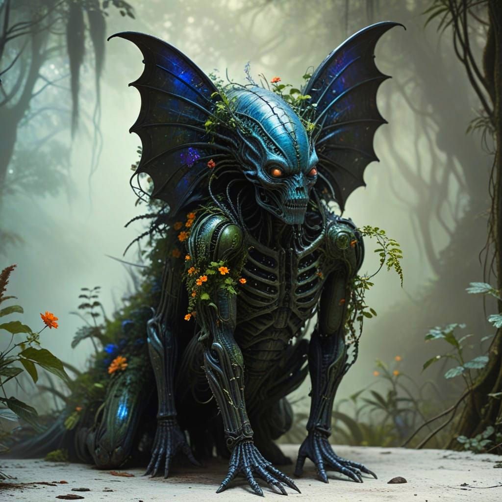 Alien Encounter in the Jungle