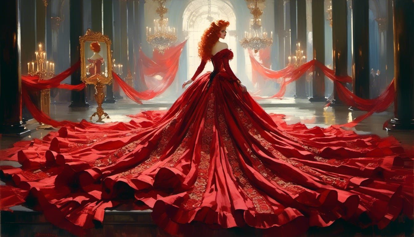 Victorian Vampire in the Style of Edward Cucuel