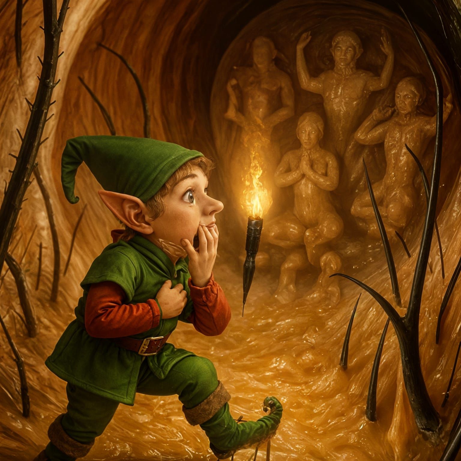 Elf Explorer Discovers Earwax Tomb in Human Ear