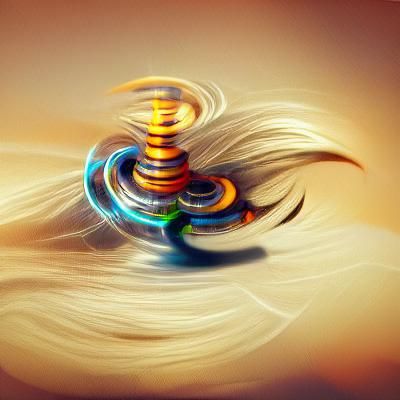High Resolution Spinning Spiral Concept Art