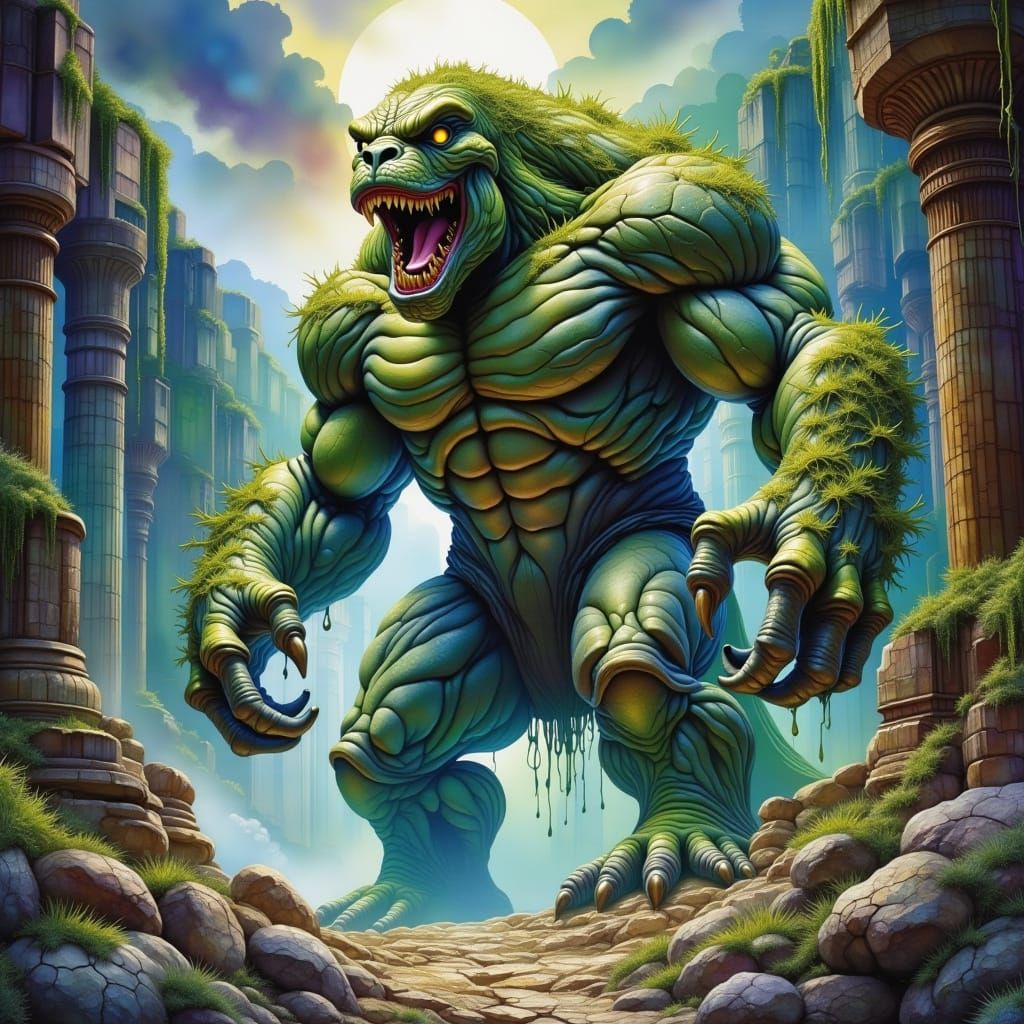 Ancient Temple Monster Emerges from the Mists