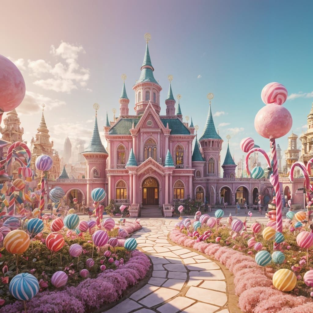 Candy Wonderland: Lollipop City, Chocolate River, Cotton Can...