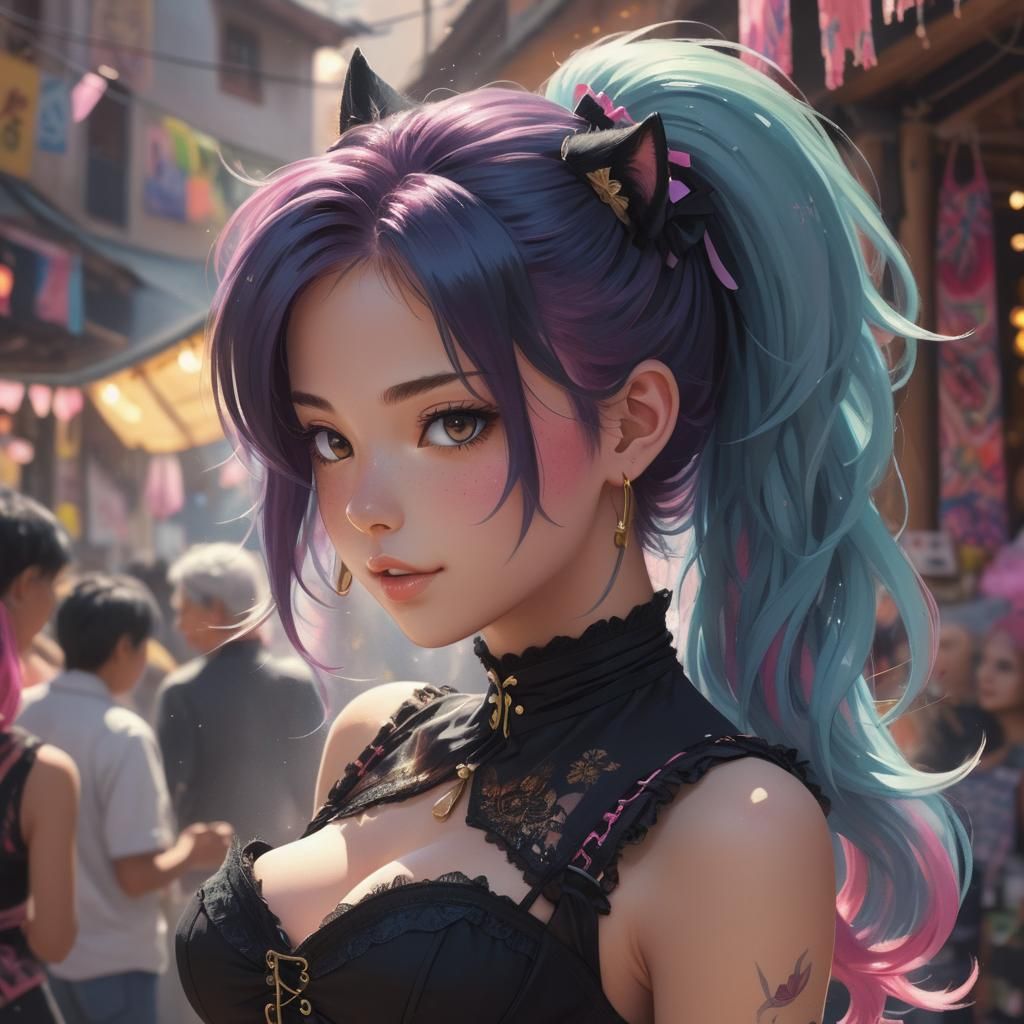 Anime Neko Girl in Latin American Market