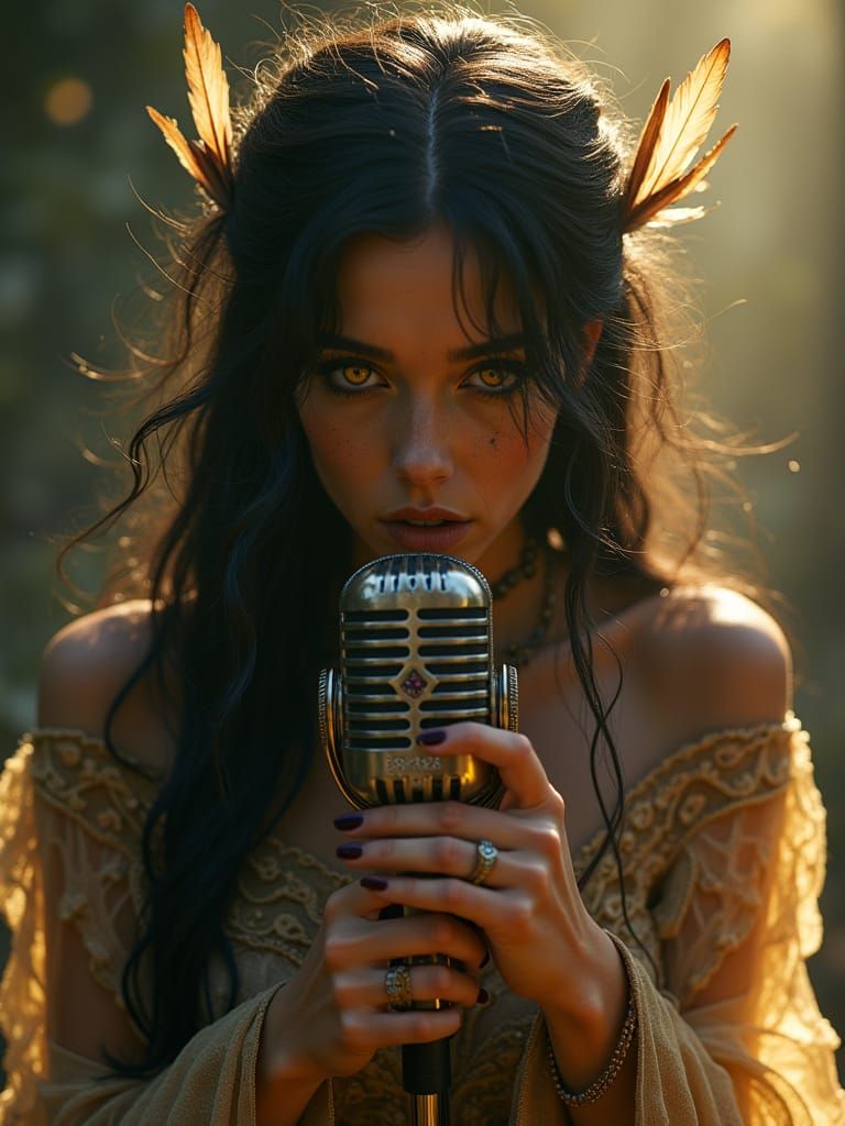 Ethereal Songstress Unleashes Transcendent Melody