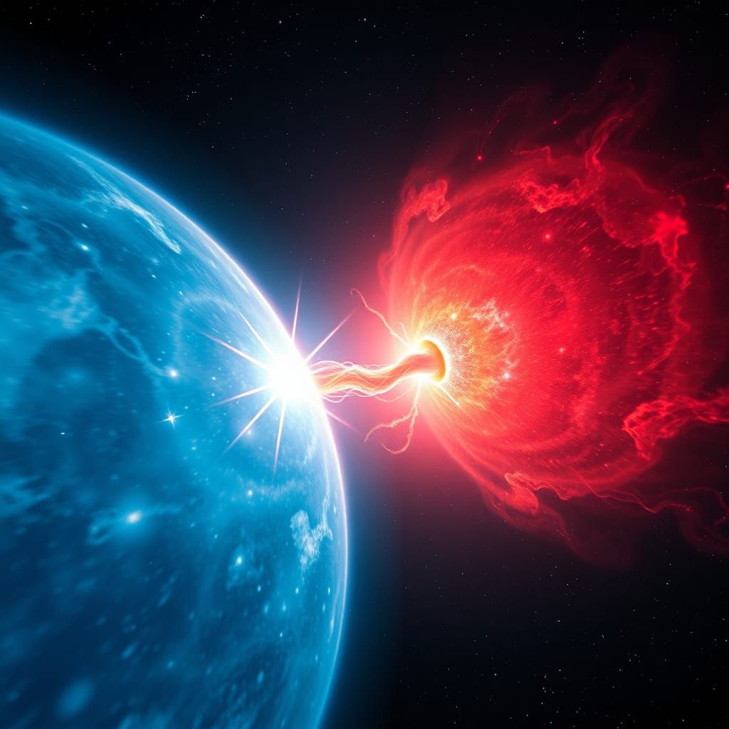 Cosmic Dance in Vibrant Hues