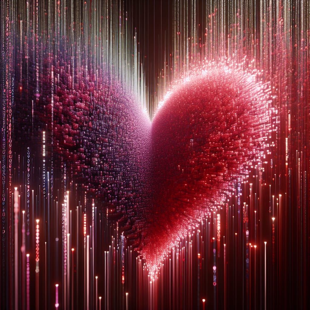 Love Blooms in Cyberpunk Code