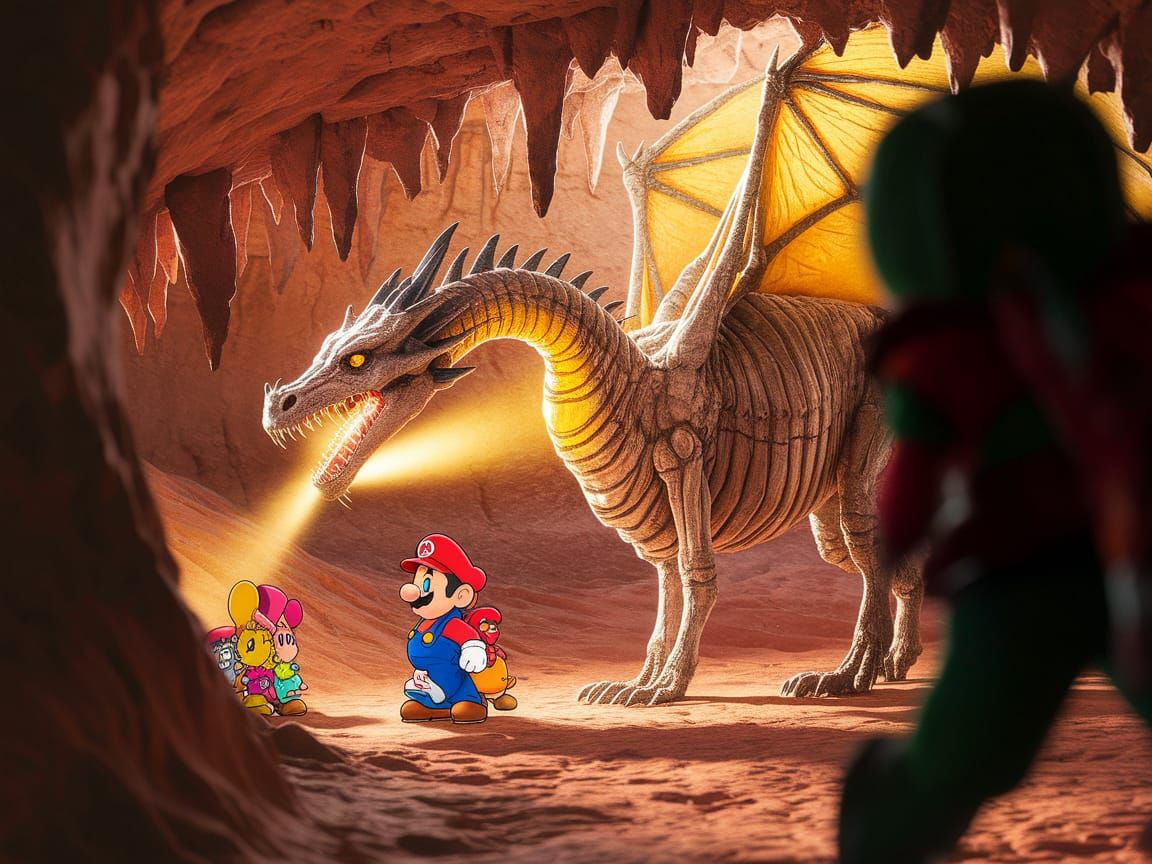 Doomtail: Ancient Dragon in a Subterranean Chamber