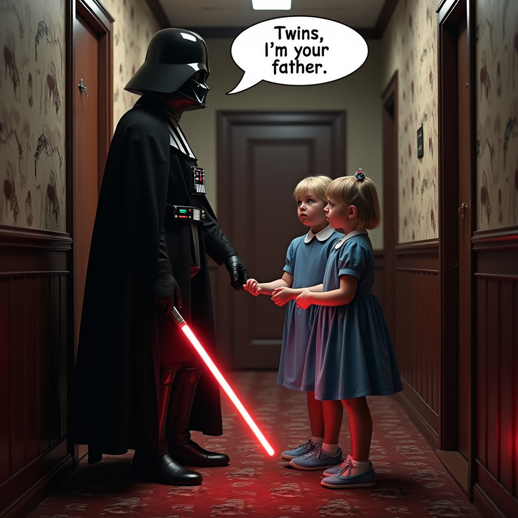 Darth Vader Meets The Shining Twins