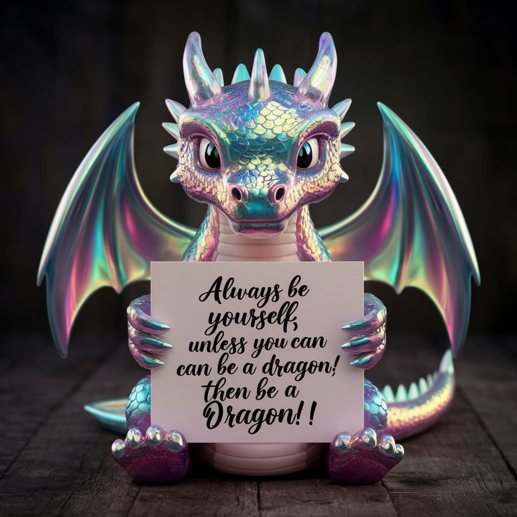 Iridescent Dragon Shares Motivational Advice