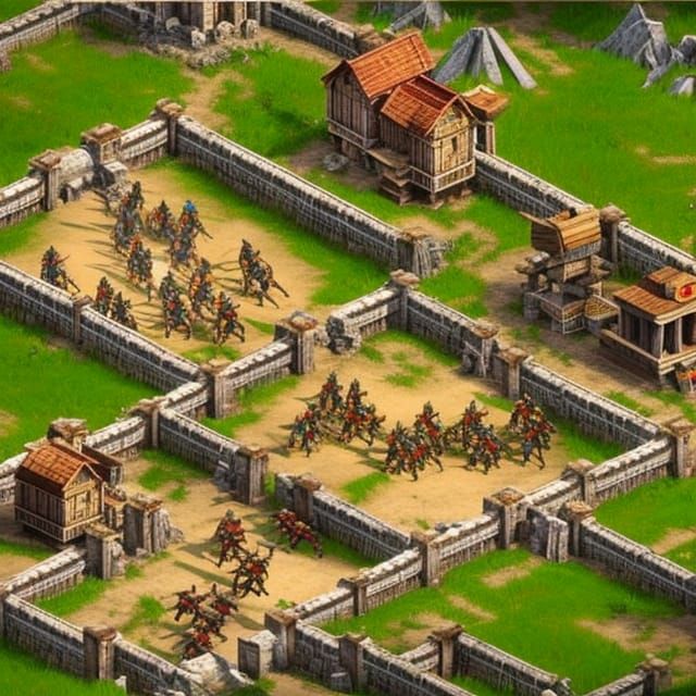 Age of Empires II: Detailed Isometric Scene