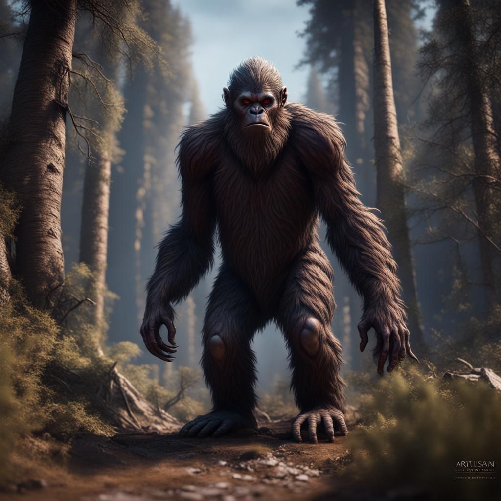 Menacing African Bigfoot Concept Art
