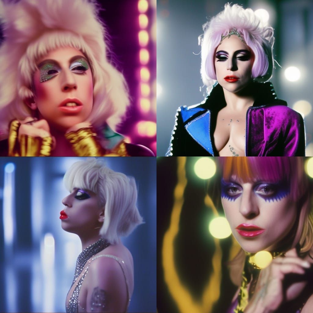 Lady Gaga Velvet Goldmine Inspired Portrait