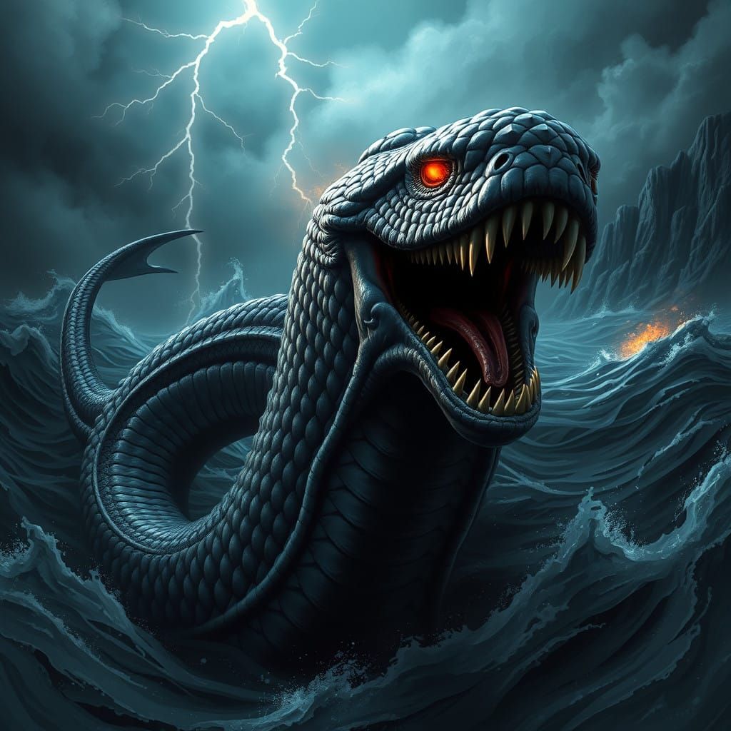 Ancient Sea Serpent Rises from the Depths in Impressive Stor...