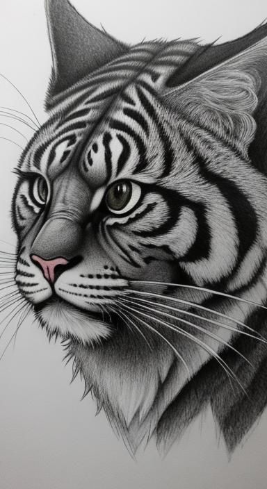 Detailed Charcoal Cartoon of Different Countries