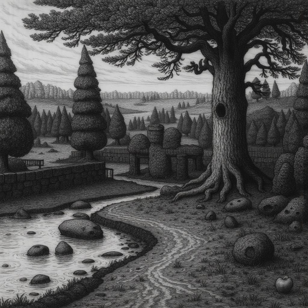 Surreal Portrait of a Man's Face