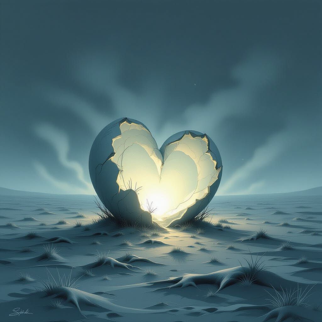 Ethereal Light Returns to Monochromatic Heart Landscape