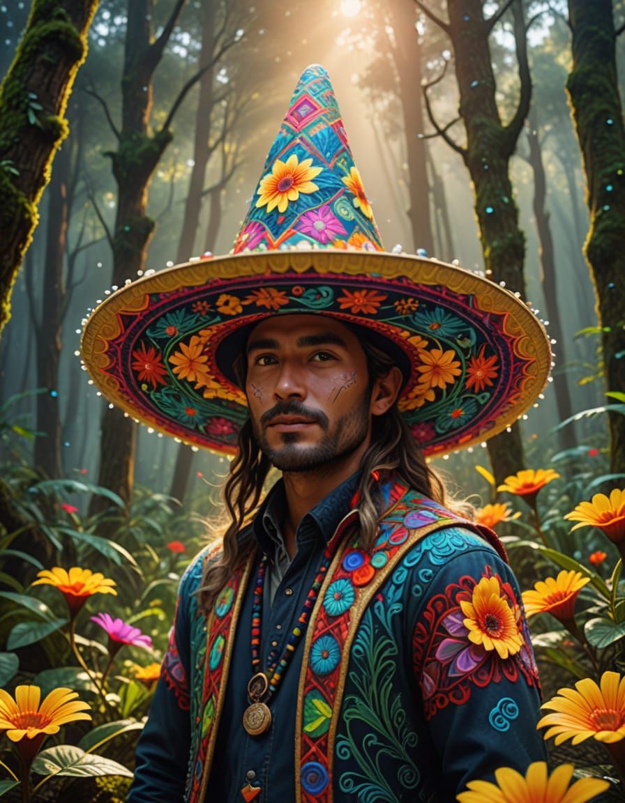 Anthropomorphic Sombrero Captures Mountain Forest in Hyperre...