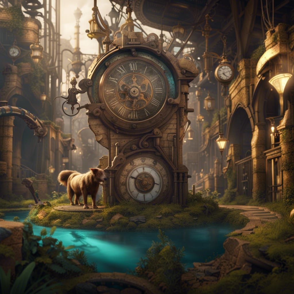 Clockwork Zoo: Detailed Fantasy Concept Art