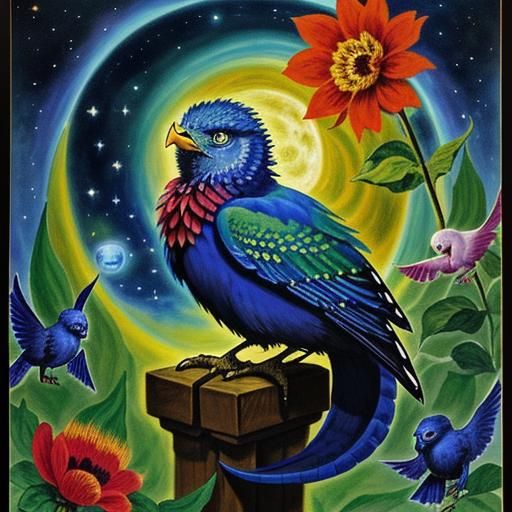 Mythical Pet Creature Singing: A Whimsical Art Piece