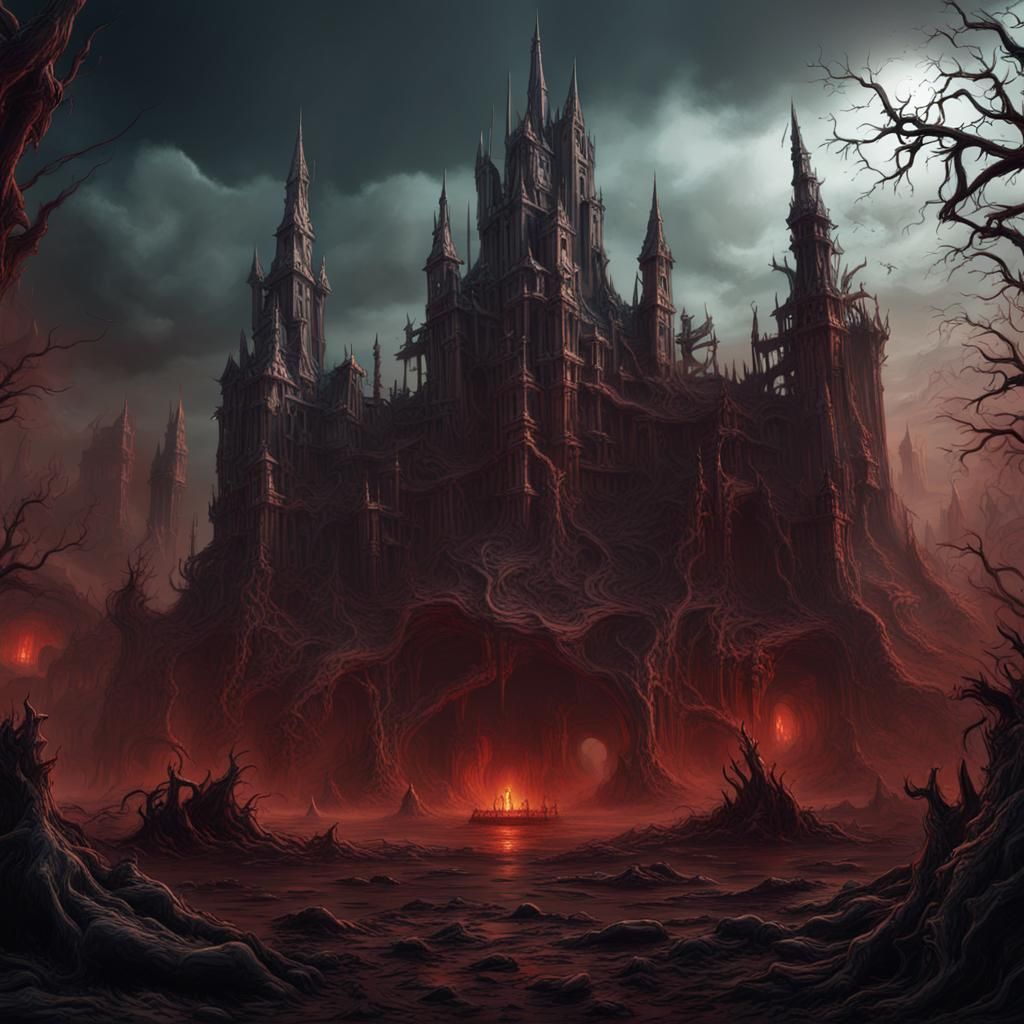 Horror Landscape for Heavy Metal Album Cover