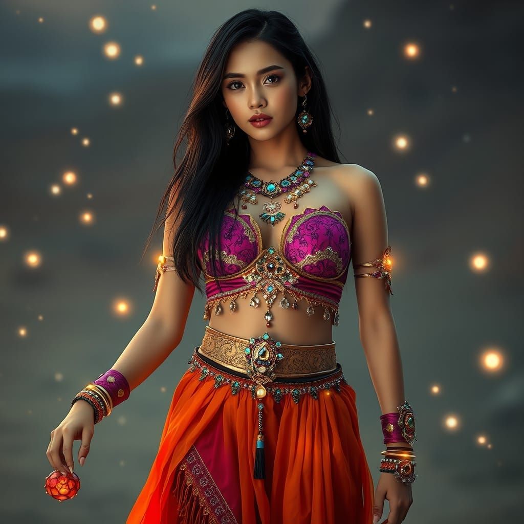 Filipina Woman Dances in Quantum-Enhanced Light