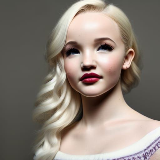 Hyperrealistic Portrait Inspired by Fashion Photography