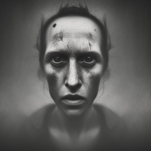 Horror Character Portrait in Photo-Realistic Style