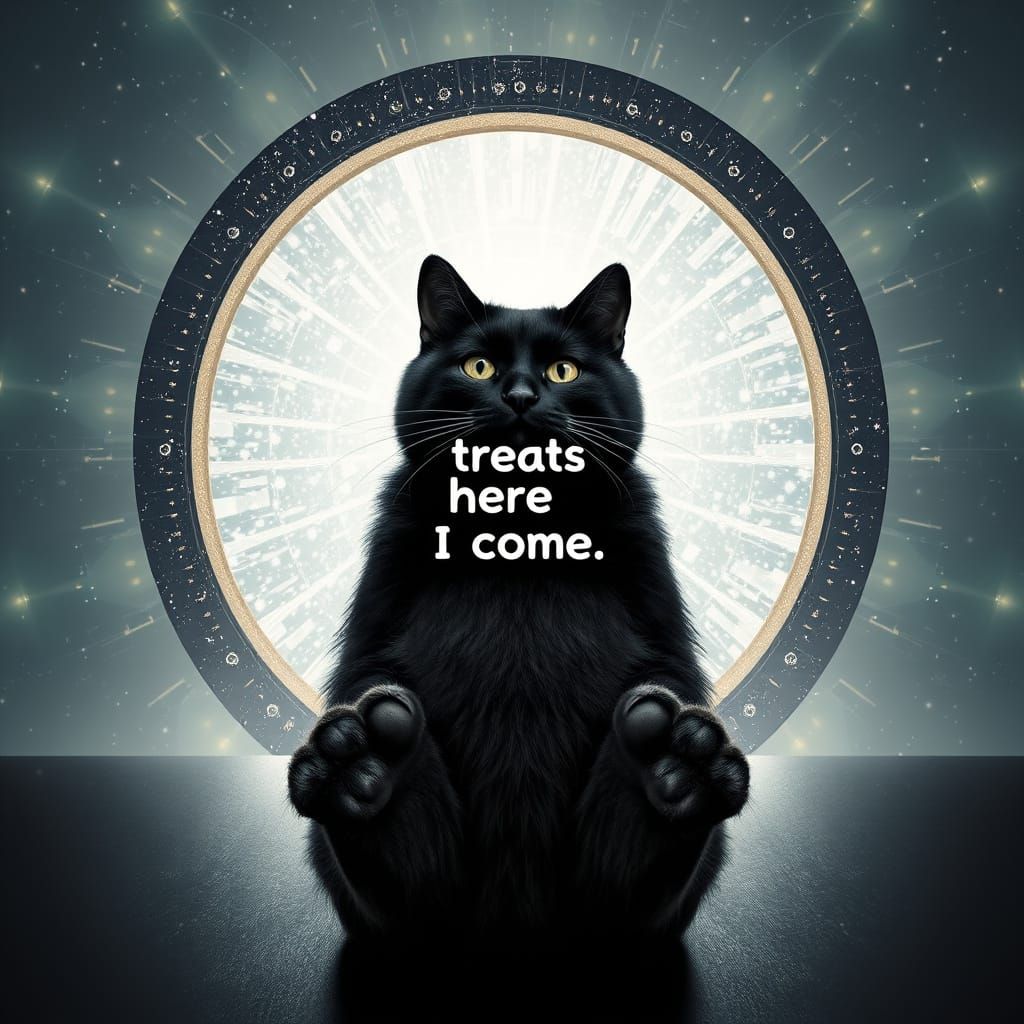 Six-Toed Cat Opens Shimmering Portal