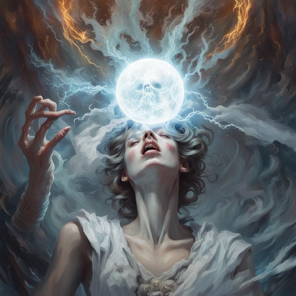 Death Devouring Light in Corrupted Glitch Screen