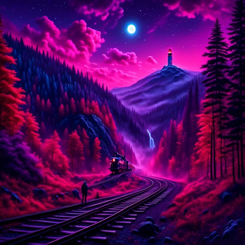 Man Paints Stars: Hyper-Realistic Digital Art