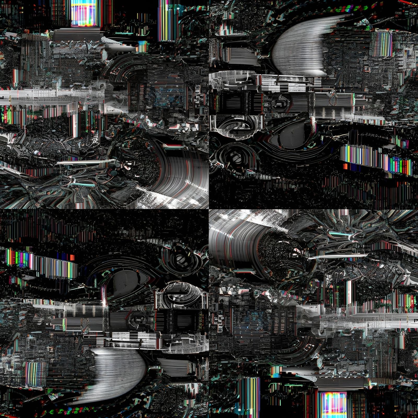 Abstract 3D Autostereogram with Evolving Layers