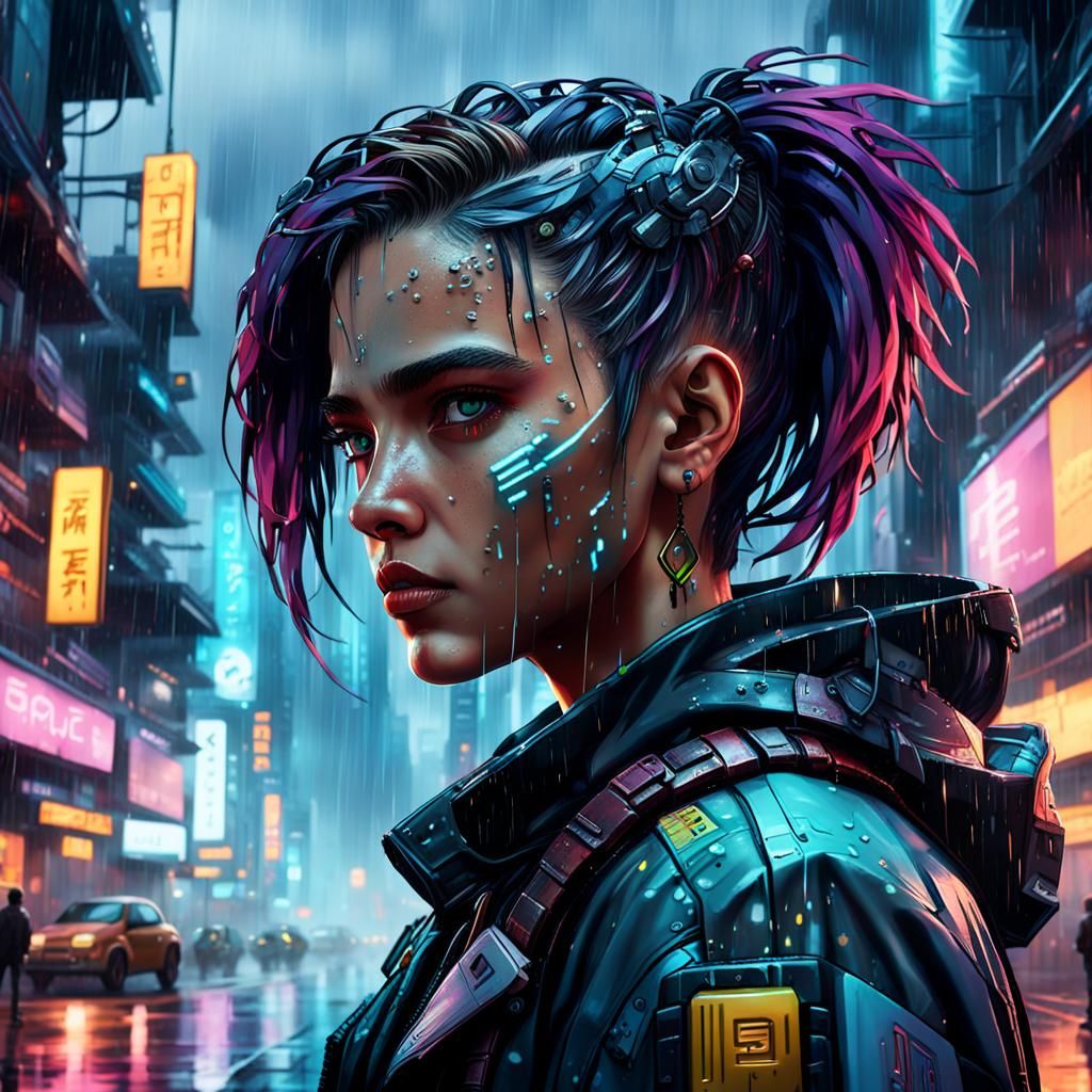 a cyberpunk portrait