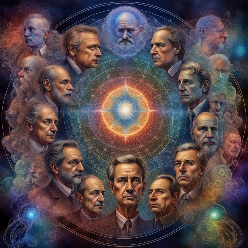 Cosmic Geopolitical Landscape Inspired by Pablo Amaringo