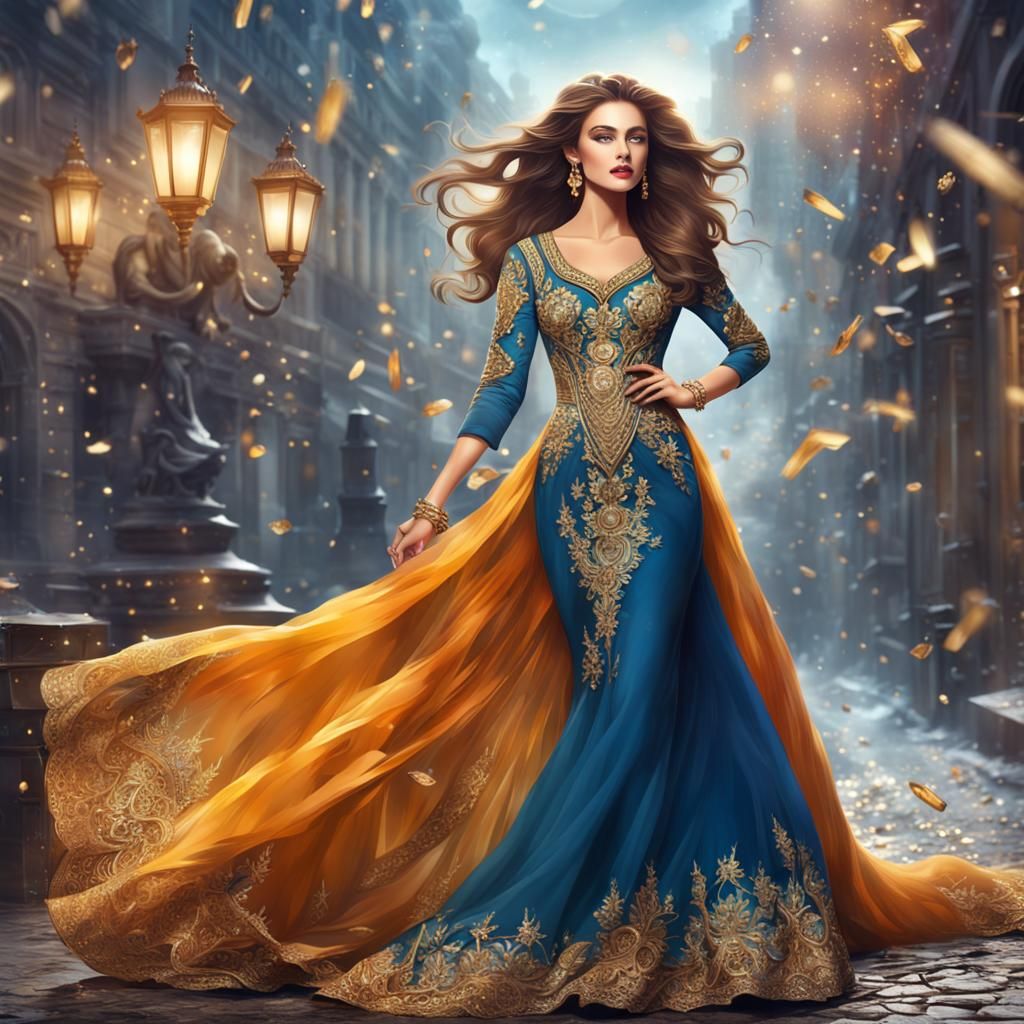 Glamorous Woman in Fashion Photography Style