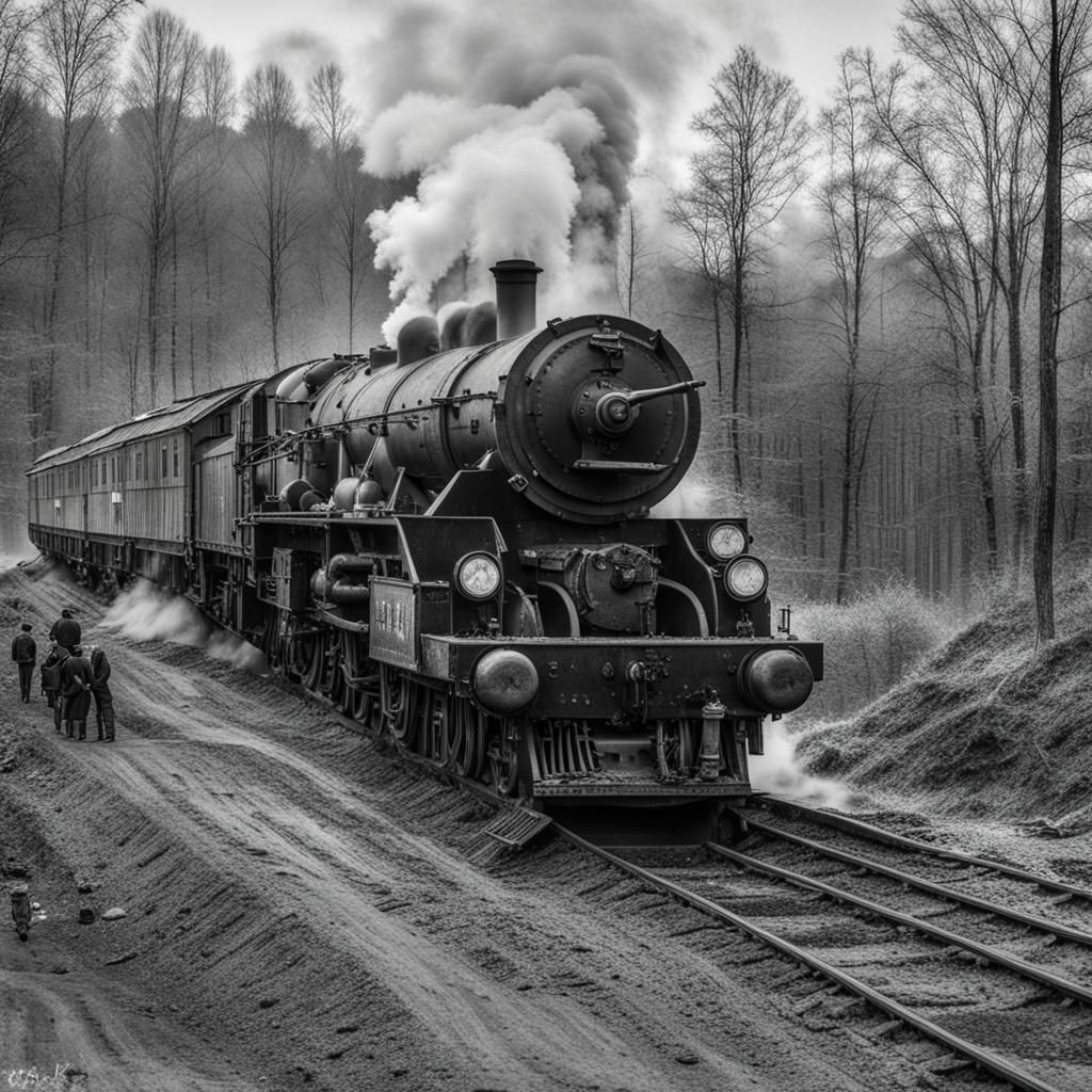 Stag in Moonlit Clearing