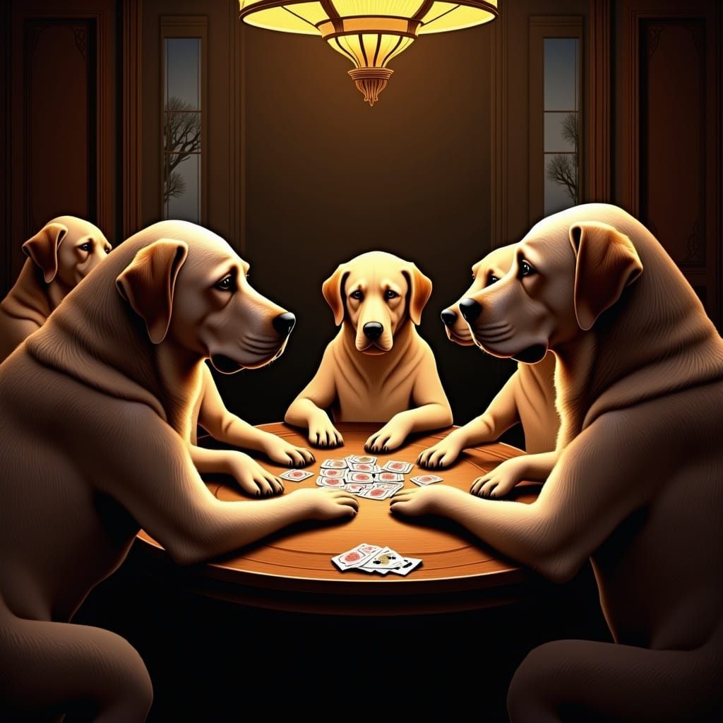 Dogs Play Poker: A Cryptic Canine Card Game