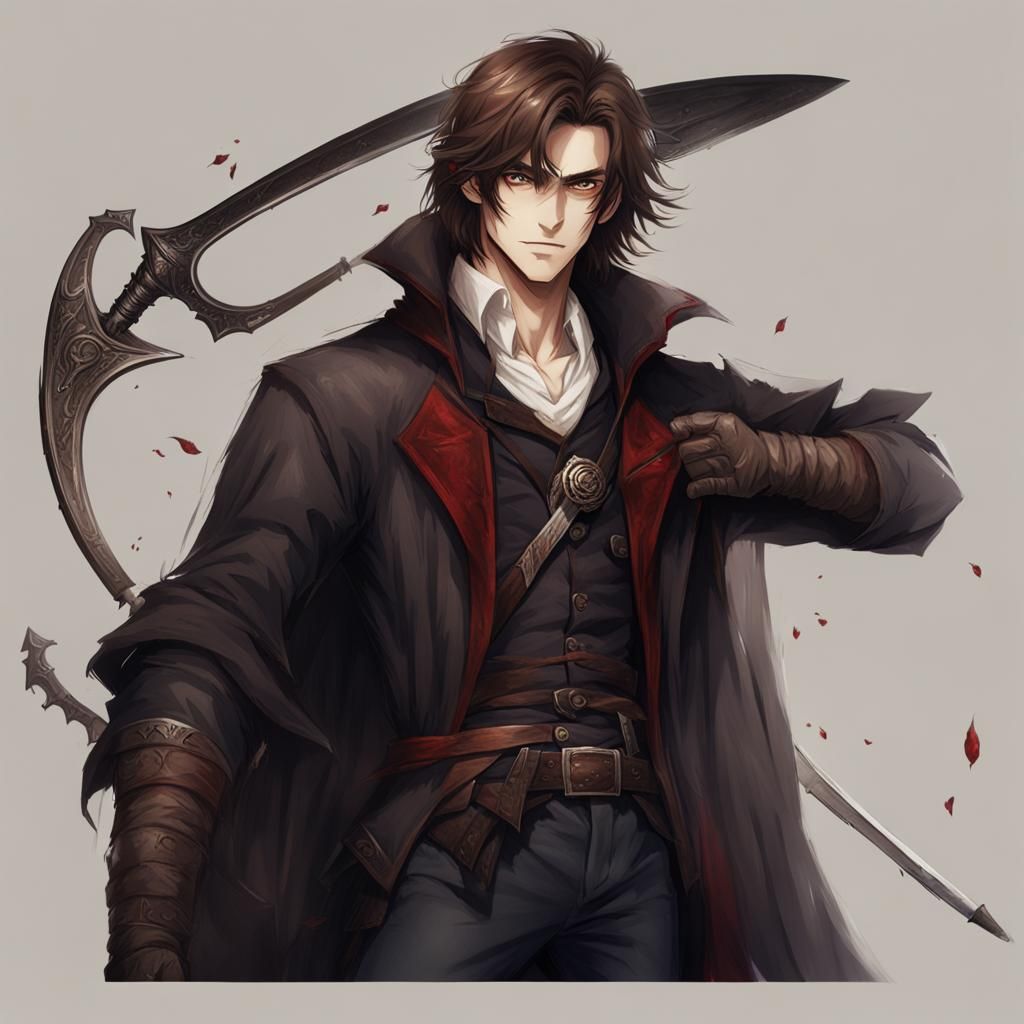Young Vampire Hunter Portrait