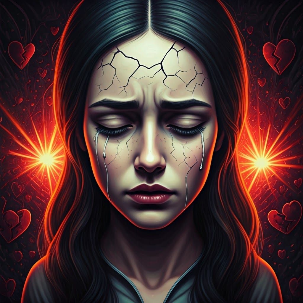 Surreal Breakdown of Joyful Emotions in Vibrant Art Deco Sty...