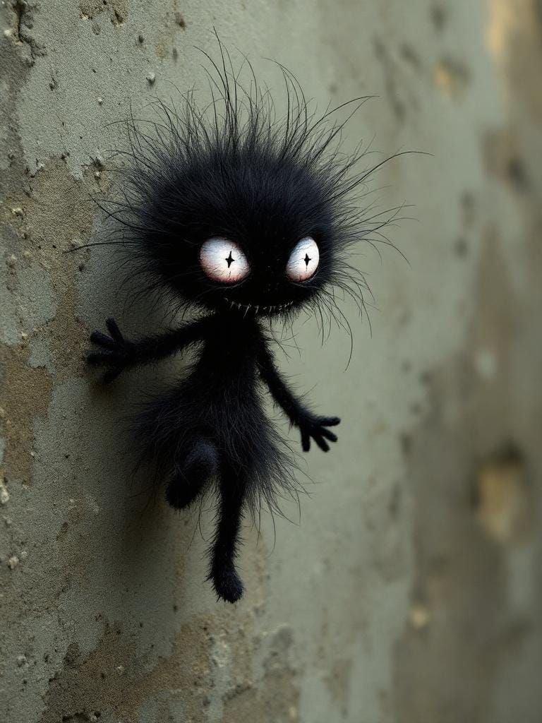 Teeny Tiny Fluffty Ditzy Goth Metic Turning a Grimacing Wink Dancing on the Points on the Curve of a Pin