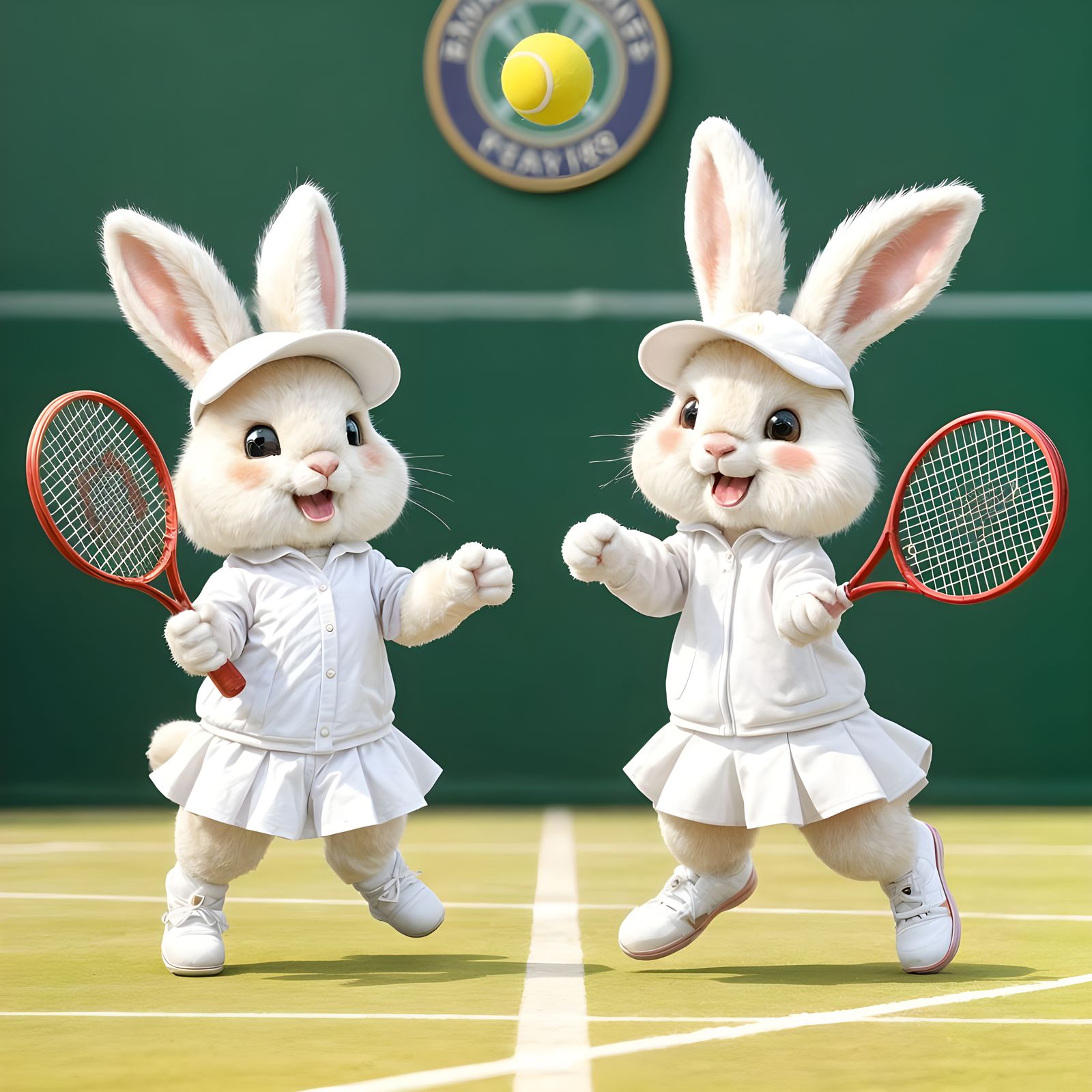 Bunny Tennis Match