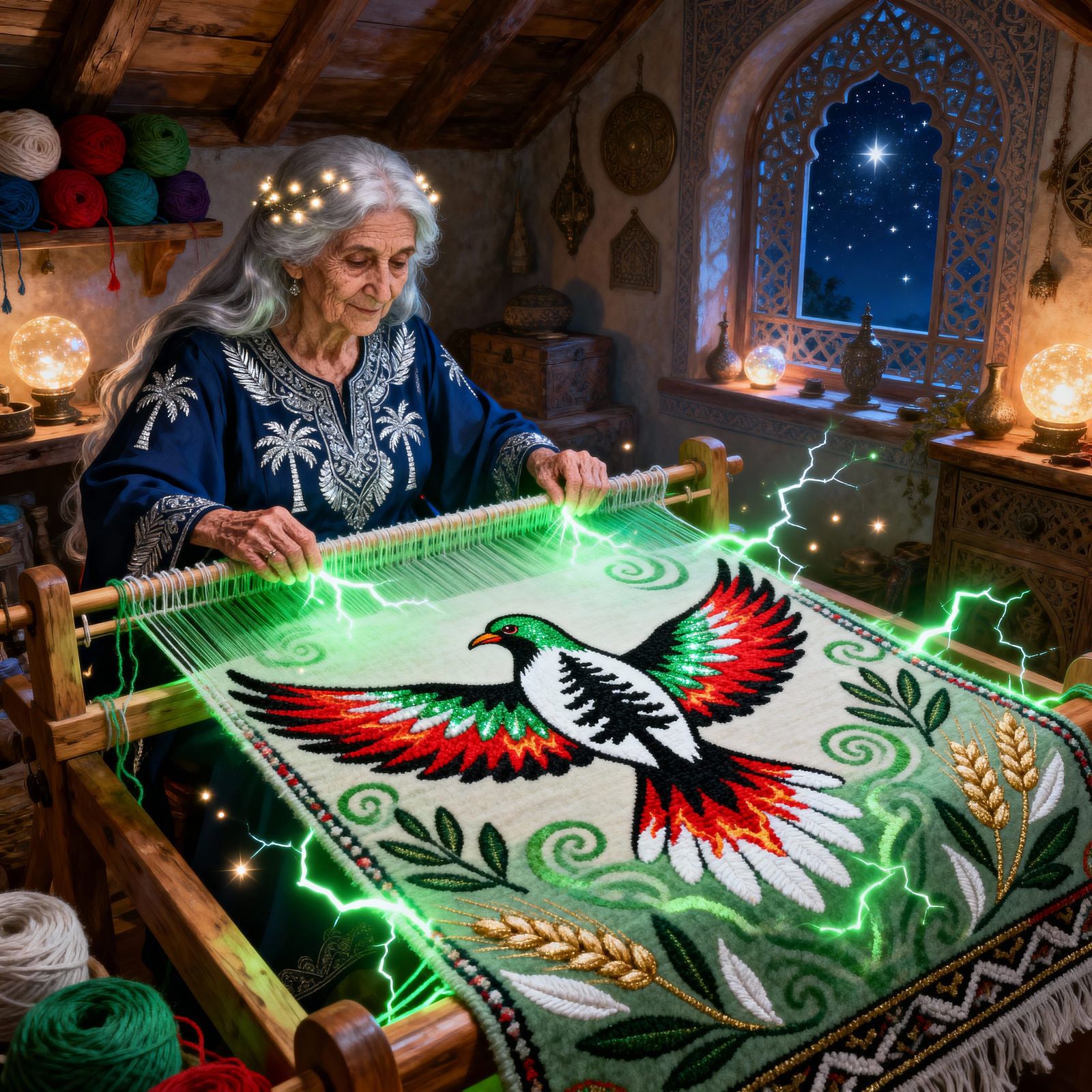Palestinian Weaver Creates Magical Flying Carpet