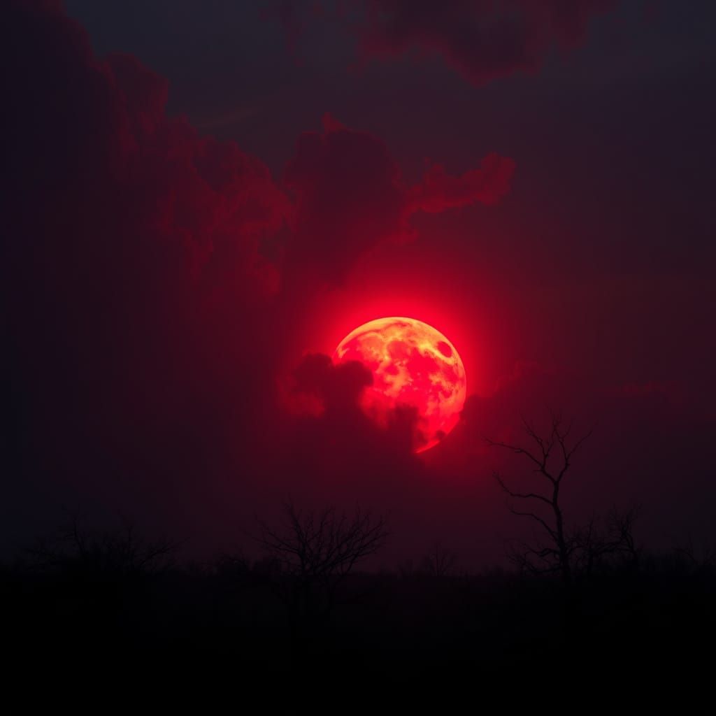 Gothic Sunrise in Dark Cinematic Landscape